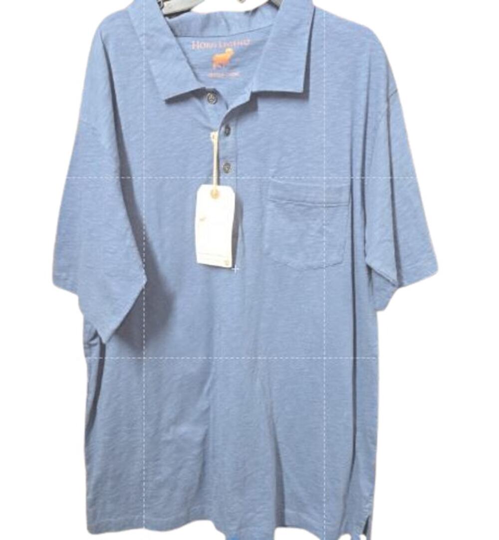 Horn Legend Polo Shirt Blue XL 100% Cotton NWT